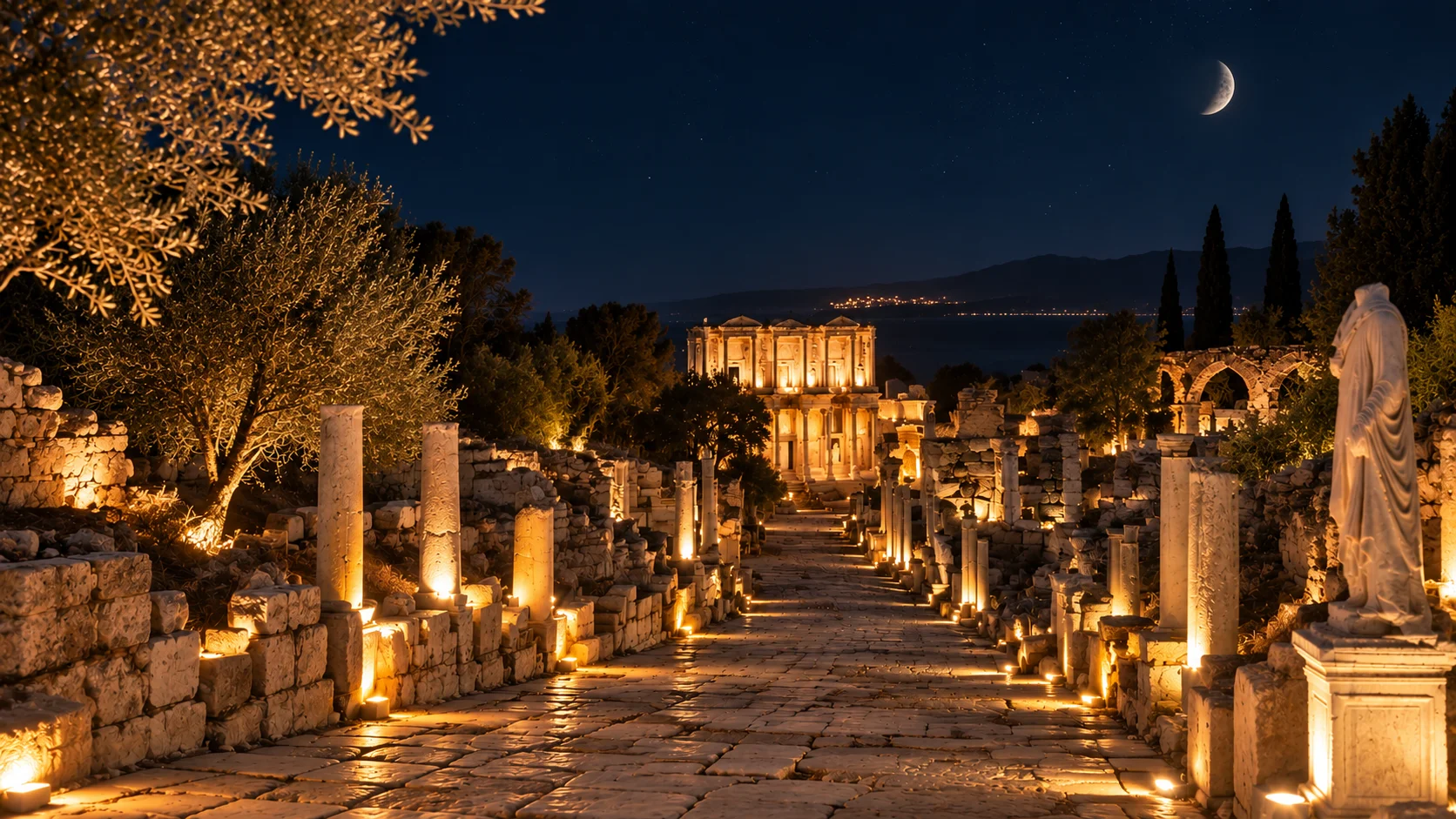 Efes'te Bir Gece: Kuşadası • Meryem Ana • Şirince • Efes • Çeşme • Alaçatı • Urla